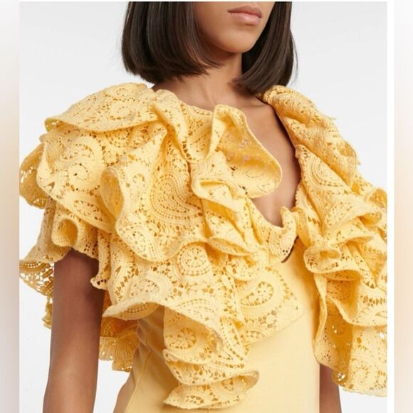 ROTATE Birger Christensen Carmen lace trimmed bodysuit, US8 - Picture 4 of 16